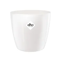 Elho Blumentopf Brussels Diamond rund 2.2 l, Weiss - Aufhängevorrichtung: Nein - Detailfarbe: Weiss - Detailmaterial: Recycled Kunststoff - Grundmaterial: Kunststoff
