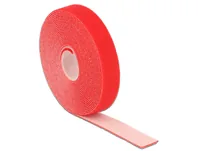DELOCK Kabelbinder Klettverschluss 5000x20mm 1x Rol rot