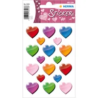 HERMA Stickers coloured hearts