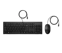 HP 225 Wired Mouse and Keyboard Combo G2 clavier Souris incluse Bureau USB Noir