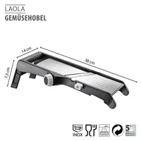 GEFU 89429 slicer Manual Black, Stainless steel Plastic, Stainless steel