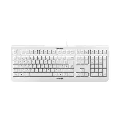 CHERRY KC 1000 Corded Keyboard,Pale Grey, USB (QWERTY - UK)