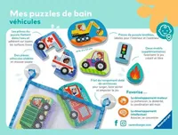 play+ Mes puzzles de bain: véhicules FR - Motiv: Fahrzeuge - Altersempfehlung ab: 12 Monaten - Tiefe: 0 cm - Breite: 24 cm - Effekte: Keine - Eigenschaften: Keine Eigenschaft