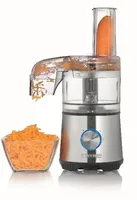 Severin Multi-Hacker KM3865 0.5 l - Detailfarbe: Silber - Gerätetyp: Gemüseschneidemaschine - Zerkleinerer - Volumen: 0.5 l - Ausstattung: 2 Geschwindigkeiten - Aufsätze - Betriebsanzeigeleuchte - Edelstahlmesser - Gemüseschneideraufsatz - Reibscheibe