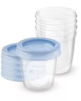 PHILIPS AVENT Nahrungsbehälter 180 ml 5er Set - Material: Kunststoff - Produkttyp: Behälter - Volumen: 180 ml - Detailfarbe: Blau - Transparent - Spülmaschinenfest: Ja