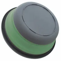 Eurotrail ETKW5111 Scolapiatti da lavandino Polipropilene (PP), Silicone Verde, Grigio