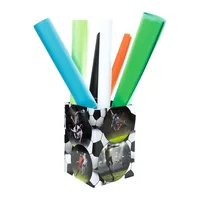 HERMA Papierkorb Fussball 15 l, Schwarz - Fassungsvermögen: 15 l - Höhe: 31.5 cm - Anzahl Behälter: 1 - Material: Karton - Detailfarbe: Schwarz - Form: Eckig