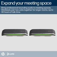 HP Poly Sync 40+ Microsoft Teams Certified USB-A USB-C +BT700 USB-A Adapter speakerphone Mobile phone/PC USB/Bluetooth Silver
