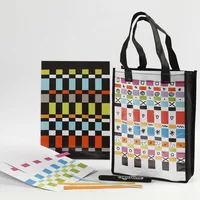 Creativ Company Tasche aus Vliesstoff mit durchsichtigem Einschub - Packungsgrösse: 1 Stück - Motiv: Ohne Motiv