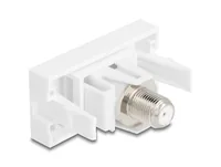 DELOCK Easy 45 Modul IEC Buchse zu F Buchse weiß