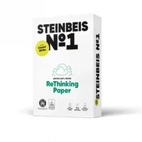 steinbeis Kopierpapier ClassicWhite A4, Weiss, 80 g/m², 500 Blatt - Geeignet für Drucker: Universal - Grammatur: 80 g/m² - Papiertyp: Kopierpapier - Materialeigenschaften: Recycling - Papierformat: A4 - Weissgrad in CIE: 55