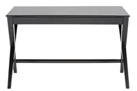 AC Design Tisch Writex, Schwarz - Material: Holz Eiche - Belastbarkeit: 100 kg