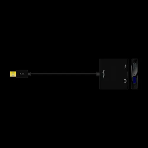 LogiLink UA0234 USB graphics adapter 1920 x 1080 pixels Black