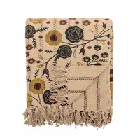 Bloomingville Decke Eydis 160 x 130 cm, Mehrfarbig - Nachhaltigkeit: Nicht angegeben - Produkttyp: Decken - Detailfarbe: Mehrfarbig - Breite: 160 cm - Höhe: 130 cm - Detailmaterial: Recycled Baumwolle
