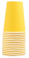 PRO nappe Einwegbecher Gelb 15 Stück - Produkttyp: Einwegbecher - Materialtyp: Papier - Material: Karton - Detailfarbe: Gelb