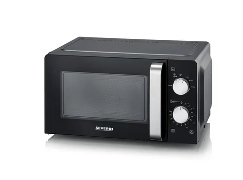 Severin Mikrowelle MW7886 Schwarz - Mikrowellenleistung: 700 W - Fassungsvermögen: 17 l - Grillfunktion: Nein - Backofenfunktion: Nein - Steamfunktion: Nein - Breite: 44 cm