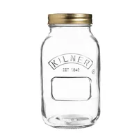 Kilner Einmachglas 1000 ml, 1 Stück - Produkttyp: Einmachglas - Detailfarbe: Transparent - Set: Nein - Verpackungseinheit: 1 Stück - Volumen: 1000 ml - Stapelbar: Ja