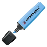 STABILO Textmarker Boss Original Blau - Set: Ja - Verpackungseinheit: 1 Stück - Eigenschaft-Stift: Tinte auf Wasserbasis - Marker-Art: Leuchtmarker