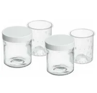 Cuisinart Joghurtgläser 0.25 l, Transparent - Anwendungszweck: Joghurt - Materialtyp: Glas - Material: Glas - Detailfarbe: Transparent - Set: Ja