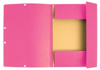 Exacompta Gummibandmappe A4 Rosa, 250 Blatt - Typ: Gummibandmappe - Ausstattung: Gummiband - Detailfarbe: Rosa - Material: Karton