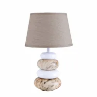 Näve Tischleuchte «Stoney» h: 31 cm Braun - Betriebsart: Netzbetrieb - Lampensockel: E14 - Farbtemperatur Kelvin: Je nach Leuchtmittel - Zusätzliche Ausstattung: Keine - Gesamtleistung: 40 W - Dimmbar: nicht dimmbar