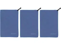 KOOR Handtuch Silva Onda Blu 3er-Pack S 35 x 55 cm - Breite: 35 cm - Länge: 55 cm - Farbe: Blau - Material: Polyester - Polyamid (PA) - Sportart: Schwimmen - Camping - Outdoor - Produkttyp: Handtuch