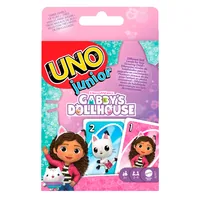 Mattel Spiele Kartenspiel UNO Junior Gabbys Dollhouse - Sprache: Multilingual - Kategorie: Kartenspiel - Altersempfehlung ab: 3 Jahren - Spieldauer: 30 min - Min. Anzahl Spieler: 2 - Max. Anzahl Spieler: 4