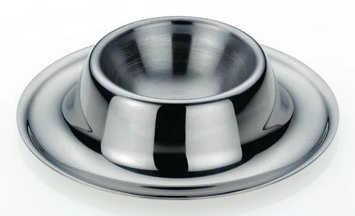 Kela Eierbecher Vision 4 Stück, Silber - Material: Metall - Detailfarbe: Silber - Spülmaschinenfest: Nein