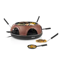 Tristar Pizzadom Pizza Festa Gourmet für 6 Personen - Anzahl Personen: 6 - Detailfarbe: Braun - Schwarz - Leistung: 1800 W - Produkttyp: Pizzadom
