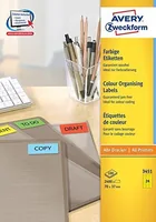 Avery Zweckform Universal-Etiketten 3451 70 x 37 mm, Gelb - Klebehaftung: Permanent - Drucker Kompatibilität: Inkjet - Laser - Anzahl Blatt: 100 × - Papierformat: A4 - Anzahl Etiketten: 2400 - Etikettengrösse: 70 x 37 mm
