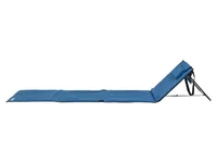 KOOR Strandmatte Calma Blu mit verstellbarer Kopfstütze, 220 cm - Schnelltrocknend: Ja - Breite: 55 cm - Länge: 220 cm - Farbe: Blau - Material: 600D Polyester Canvas - PE-Schaumstoff - Sportart: Camping - Outdoor