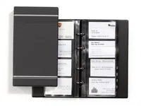 DURABLE Visitenkartenbuch Visifix für 200 Visitenkarten, Anthrazit - Anzahl Visitenkarten: 200 Stück - Produkttyp: Visitenkartenbuch - Material: Kunststoff - Detailfarbe: Anthrazit