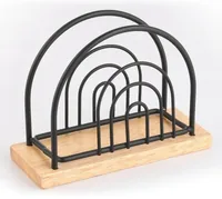 MSV Serviettenhalter Nature/Schwarz matt - Produkttyp: Serviettenhalter - Materialtyp: Holz - Material: Holz - Detailfarbe: Nature - Schwarz matt