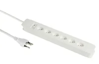 SCHOENENBERGER Steckdosenleiste 2m 85.805.6.2WS 6xT13 weiss