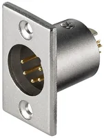 Mikrofon-Einbaustecker, 5Pin, Einbau-Anschluss