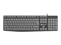 NATEC NAUTILUS keyboard Home/Office USB QWERTY US International Black, Grey