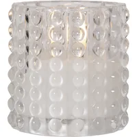 Star Trading LED-Kerze Flamme Dotty, Transparent, 10 cm - Betriebsart: Batteriebetrieb - Fernbedienung: Nein - Aussenanwendung: Nein - Höhe: 10 cm - Timerfunktion: Ja - Set: Nein