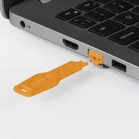 LINDY RJ45 Port Blocker -  key -  Orange