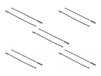 DeLOCK 18967 cable tie Beaded cable tie Polyamide Black 10 pc(s)