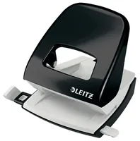 Leitz Locher NeXXt WOW 30 Blatt, Schwarz - Anzahl Lochsegmente: 2 - Stanzkapazität: 30 Seiten - Detailfarbe: Schwarz