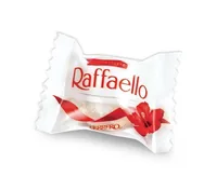 Ferrero Pralinen Raffaello 150 g - Produkttyp: Frucht - Nährwertangabe pro: 100 g - Energiegehalt (in kj): 2606 KJ - Energiegehalt (in kcal): 628 Kcal - Fett: 48.6 g - Gesättigte Fettsäuren: 29.7 g