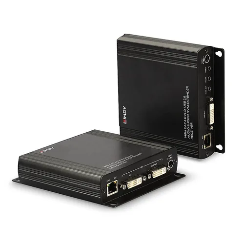 LINDY 140m Cat.6 DVI-D, USB, Audio RS232 KVM Extender