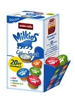 animonda Katzen-Snack Milkies Selection 20 x 15 g - Snackart: Flüssig - Tierbedürfnis: Kein besonderes Bedürfnis - Geschmacksrichtung: Keine Angaben - Zertifikate: Keine Zertifizierung - Fleischsorte: Keine Angaben - Packungsgrösse: 15 g