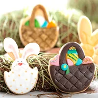 Decora Guetzli-Ausstecher Osterhase und Osterkorb Set 2 Stück - Materialtyp: Kunststoff - Material: Kunststoff - Verpackungseinheit: 2 Stück - Detailfarbe: Gelb - Braun - Produkttyp: Guetzli-Ausstecher