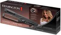 Remington S3580 Ceramic Crimp Kreppeisen - Ionentechnologie: Nein - Haarglätter Eigenschaften: 360° Drehgelenk - Automatische Sicherheitsabschaltung - Crimpen - Einstellbare Temperatur - Hitzebeständige Isoliermatte - Verriegelungsmechanismus - Volumen - 