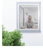 Windhager Teleskopfenster Stretch 80 x 90 cm, Weiss - Produkttyp: Fliegengitter Fenster - Breite: 61 cm - UV Schutz: Nein - Für Schädling: Fluginsekten - Länge: 4.4 cm