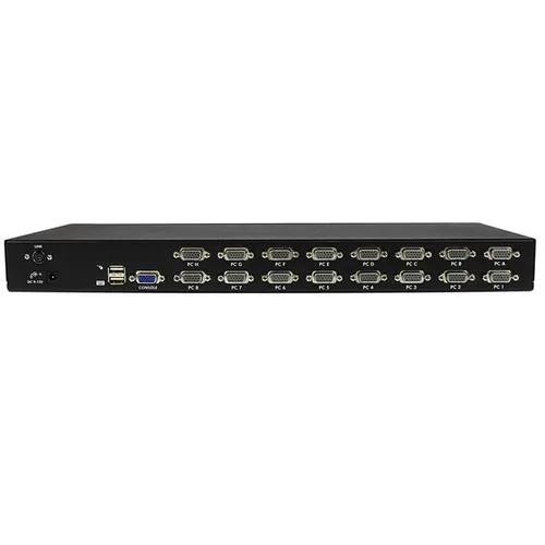 StarTech.com 16 Port 1U Rackmount USB KVM Switch with OSD (SV1631DUSBU)