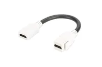 HDMI 2.0 KEYSTONE MODULE FEMALE/FEMALE CABLE COLOR WH