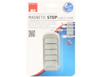 Max Hauri Kabelhalter Magnetic Stop, Grau - Ausstattung Kabelmanagement: Magnetisch - Produkttyp: Magnet-Kabelhalter - Verpackungseinheit: 5 Stück - Material: Kunststoff - Metall - Detailfarbe: Grau