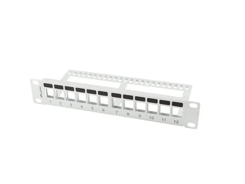 LANBERG 10 Patchpanel Blank 1U 12-Port Keystone Organizer g